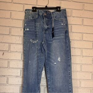 Flamingo Distressed Raw Hem Jeans – Size Medium nwt